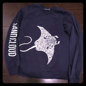 Sand Cloud Sting Ray Navy Long Sleeve
